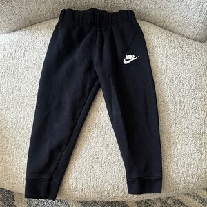 Nike Black Athletic Joggers with Elastic Cuffs